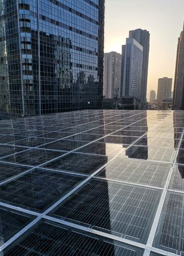 Zhonghu International Building-level Photovoltaic Lighting Roof in Liangjiang New Area, Chongqing