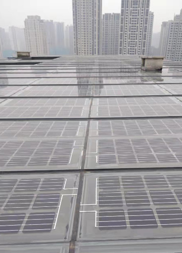 Building-level photovoltaic lighting roof of Poly Center in Jiangbei District, Chongqing