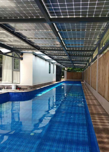 Shenzhen Futian Villa Swimming Pool Photovoltaic Sunshine