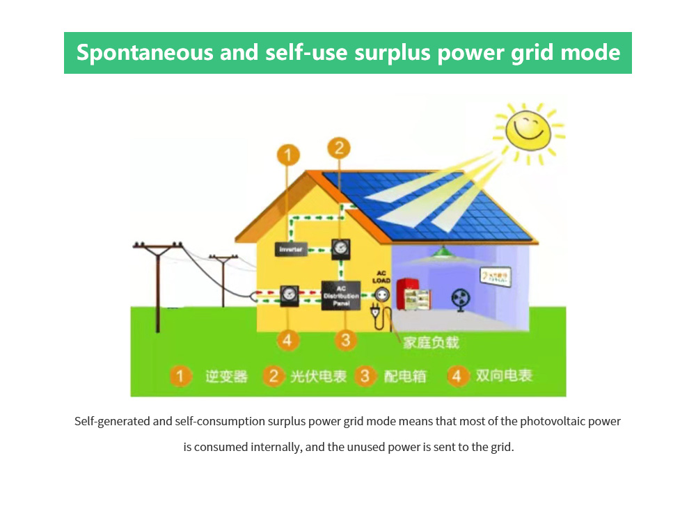 Spontaneous and self-use surplus power grid mode