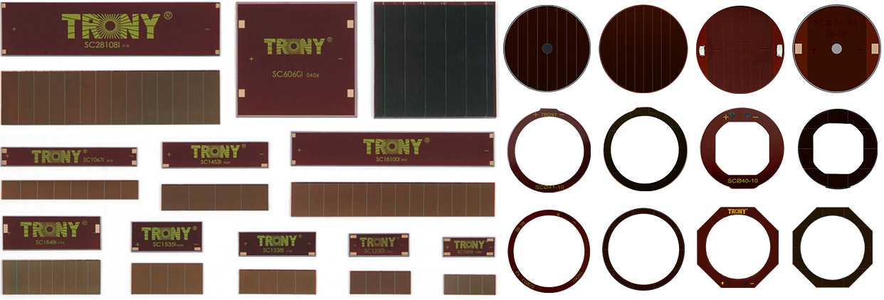 A variety of thin-film cells, which can be customized on demand